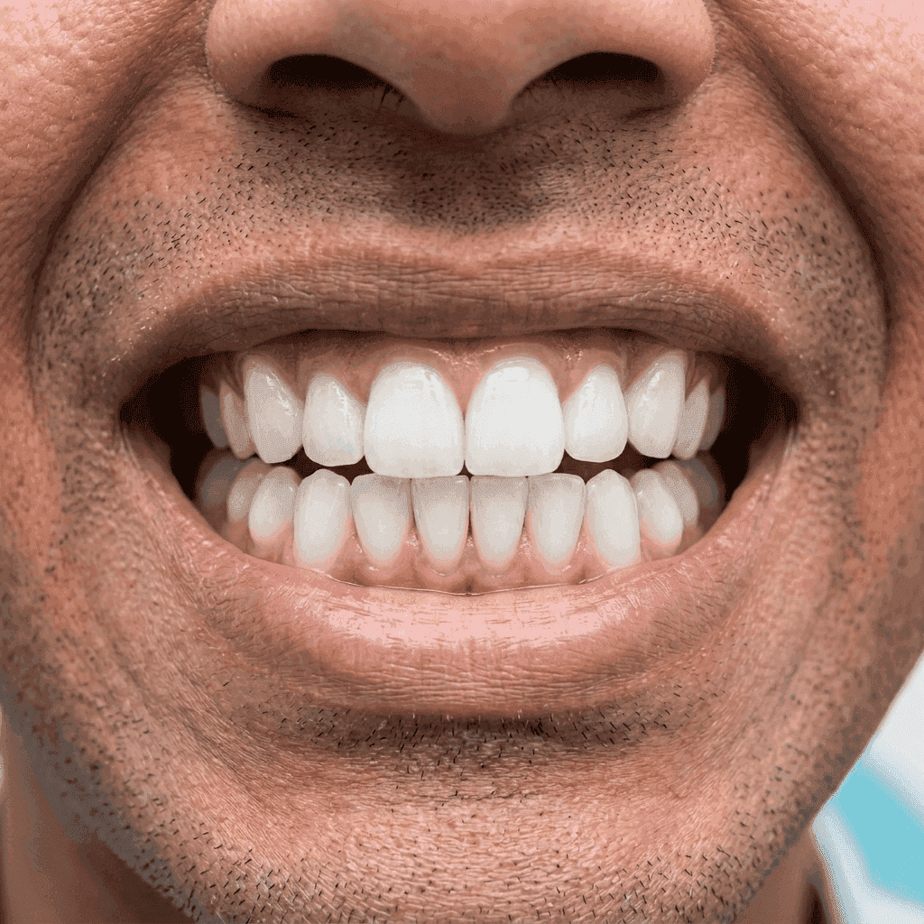Same real patient after Invisalign treatment by Dr. Sandeep Kumar at The DentalBrace Clinic Bathinda — beautifully straight aligned teeth, certified Invisalign provider result in Bathinda Punjab