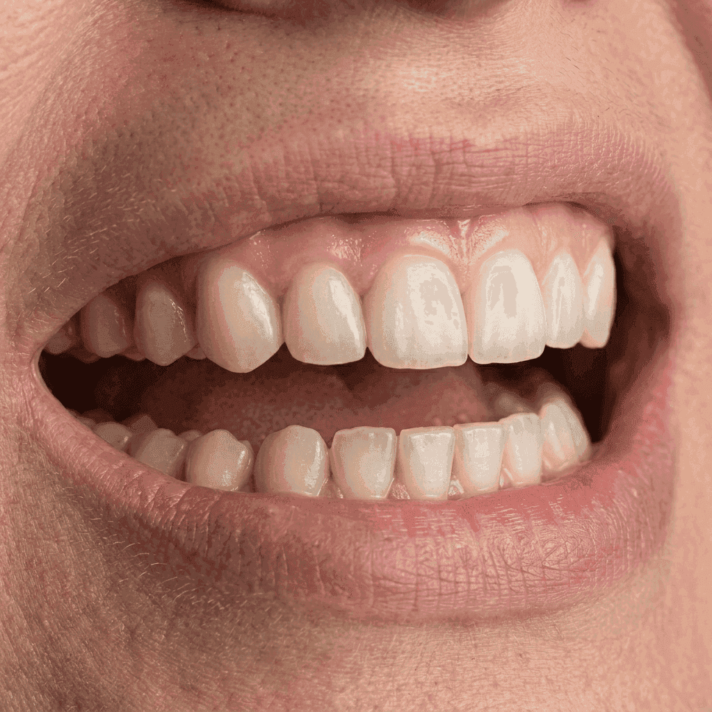 Same Indian patient after full mouth dental implants at The DentalBrace Clinic Bathinda by Dr. Ritu Saneja Gold Medalist Prosthodontist — complete natural-looking smile restoration with All-on-4 implants