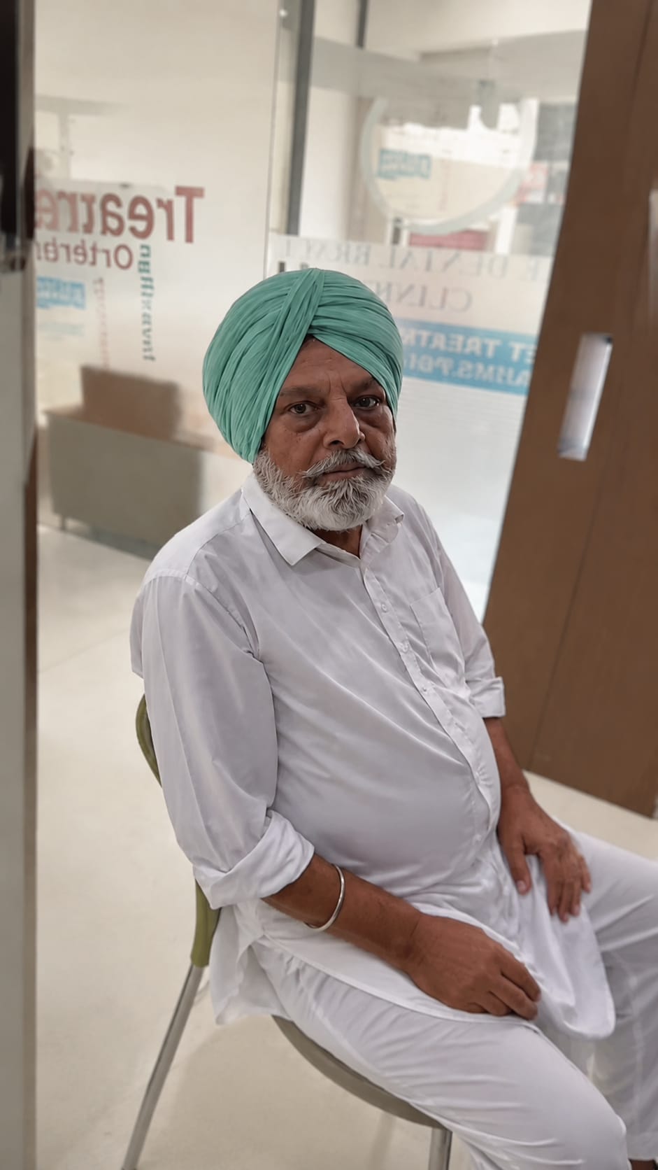 Maxillary obturator prosthesis treatment result at The DentalBrace Clinic Bathinda — patient Surinder S. showing improved quality of life after specialized prosthodontic rehabilitation by Dr. Ritu Saneja Gold Medalist Prosthodontist, best prosthodontist in Bathinda Punjab India